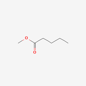 2D Lewis structure of methyl valerate