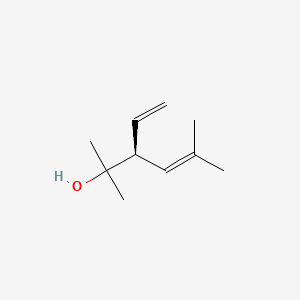 2D Lewis structure of santolina alcohol