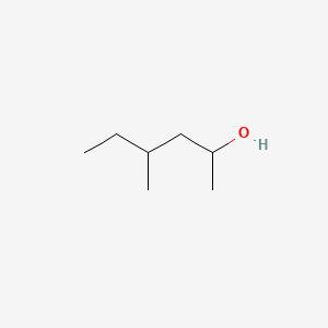 2D Lewis structure of 4-methyl-2-hexanol