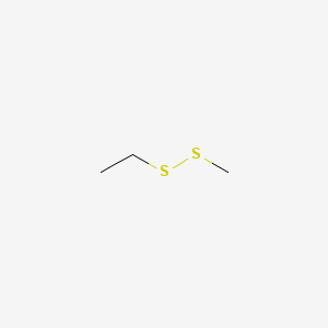 2D Lewis structure of ethyl methyl disulfide