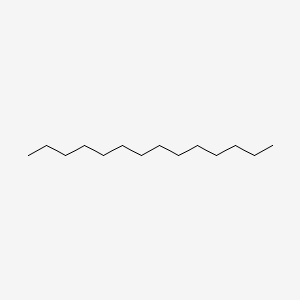 2D Lewis structure of tetradecane