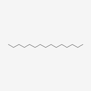 2D Lewis structure of pentadecane