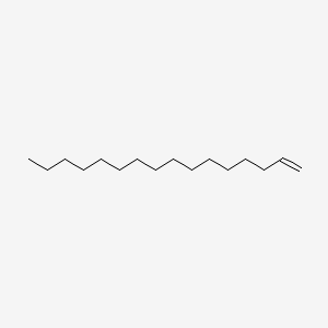 2D Lewis structure of 1-hexadecene