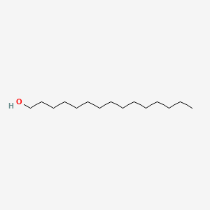 2D Lewis structure of 1-pentadecanol