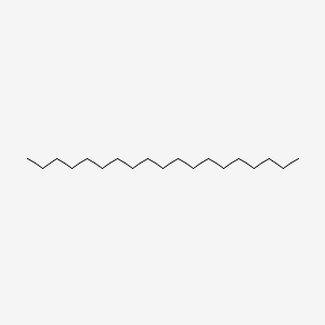 2D Lewis structure of nonadecane
