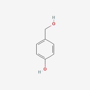 2D Lewis structure of 4-hydroxybenzyl alcohol