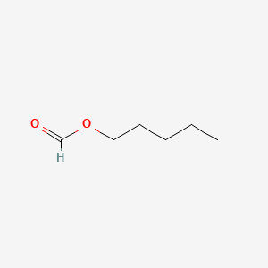 2D Lewis structure of pentyl formate