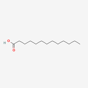 2D Lewis structure of tridecanoic acid