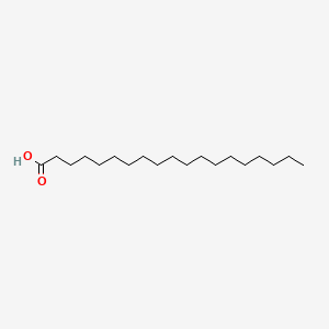 2D Lewis structure of nonadecanoic acid