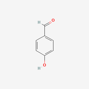 2D Lewis structure of 4-hydroxybenzaldehyde