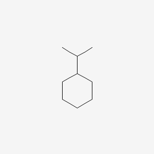 2D Lewis structure of isopropylcyclohexane