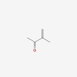 2D Lewis structure of 3-methyl-3-buten-2-one
