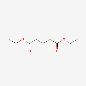 2D Lewis structure of diethyl glutarate