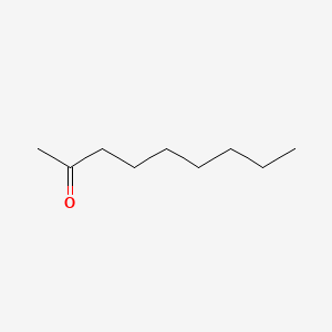 2D Lewis structure of 2-nonanone