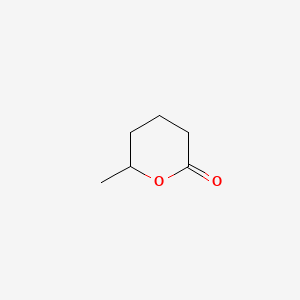 2D Lewis structure of 2h-pyran-2-one, tetrahydro-6-methyl-