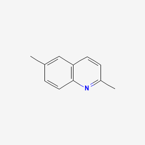 2D Lewis structure of 2,6-dimethylquinoline