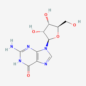 2D Lewis structure of guanosine