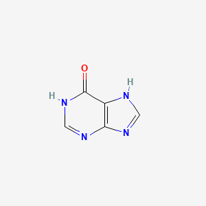 2D Lewis structure of hypoxanthine