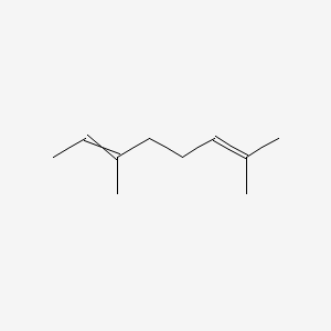 2D Lewis structure of 2,6-dimethyl-2,6-octadiene