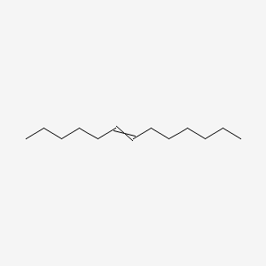 2D Lewis structure of 6-tridecene