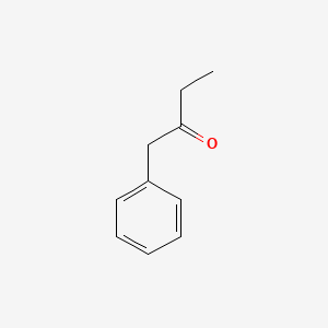2D Lewis structure of 1-phenyl-2-butanone