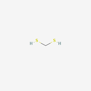 2D Lewis structure of methanedithiol