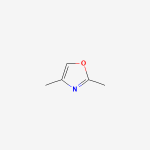 2D Lewis structure of 2,4-dimethyloxazole