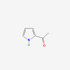 2D Lewis structure of 2-acetylpyrrole
