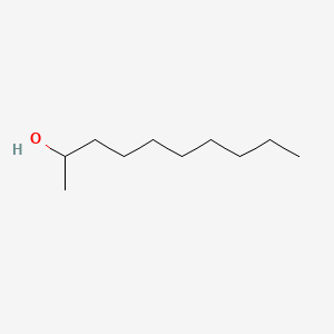 2D Lewis structure of 2-decanol