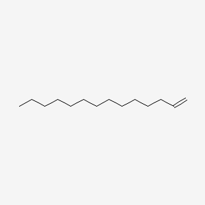 2D Lewis structure of 1-tetradecene