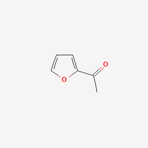 2D Lewis structure of 2-acetylfuran