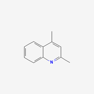 2D Lewis structure of 2,4-dimethylquinoline
