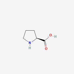 2D Lewis structure of l-proline