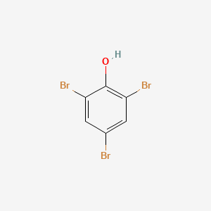 2D Lewis structure of 2,4,6-tribromophenol
