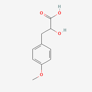 2D Lewis structure of 2-hydroxy-3-(4-methoxyphenyl)propanoic acid