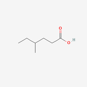 2D Lewis structure of 4-methylhexanoic acid