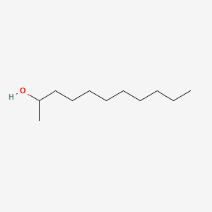 2D Lewis structure of 2-undecanol