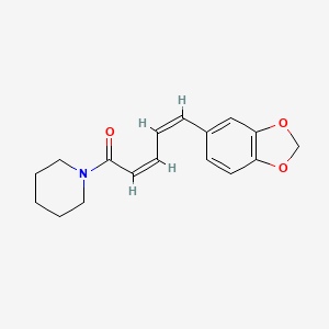 2D Lewis structure of chavicine