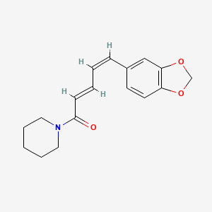 2D Lewis structure of isochavicine
