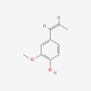 2D Lewis structure of methoxy-4-(1-propenyl)-phenol