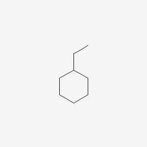 2D Lewis structure of ethylcyclohexane
