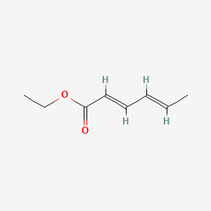 2D Lewis structure of ethyl sorbate