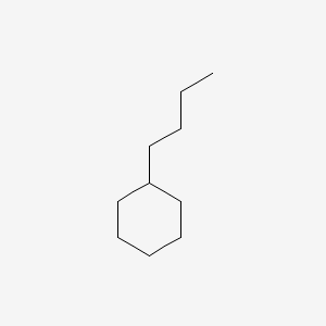 2D Lewis structure of butylcyclohexane