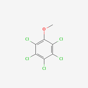2D Lewis structure of pentachloroanisole