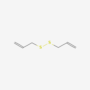 2D Lewis structure of diallyl disulfide
