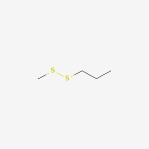 2D structure of methyl propyl disulfide