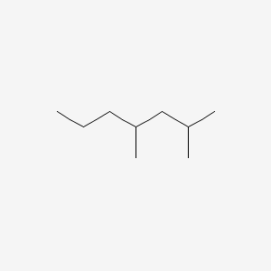 2D Lewis structure of 2,4-dimethylheptane