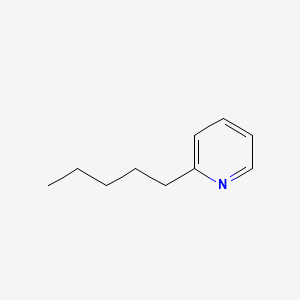 2D Lewis structure of 2-pentylpyridine