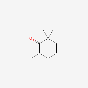 2D Lewis structure of 2,2,6-trimethylcyclohexanone