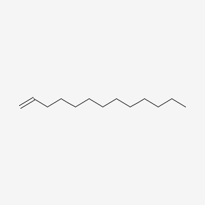 2D Lewis structure of 1-tridecene